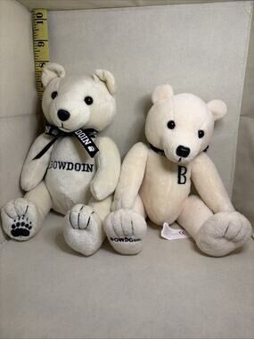 2 Mascot Factory Bowdoin College Plush Bears (K)